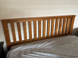 Queen Bed Frame  Real Wood Heavy Sturdy 