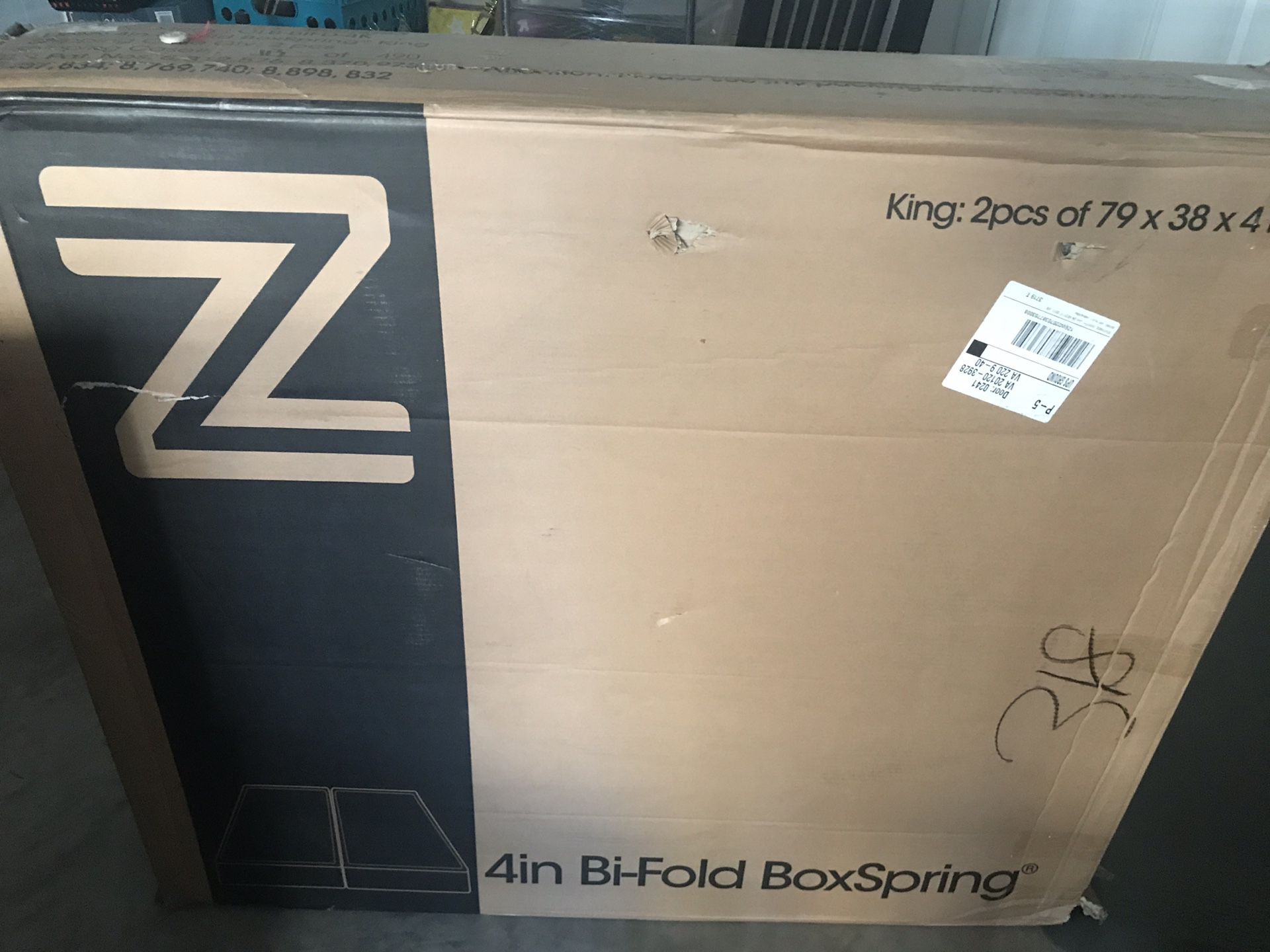 Linus 4 in King Bi-fold Box Spring