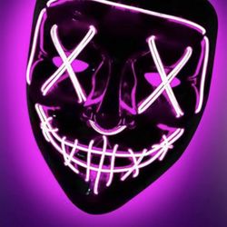 The Purge LIGHT UP Mask “Pink “