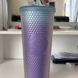 Starbucks Studded Ombré Cold Cup in a purple and blue gradient design