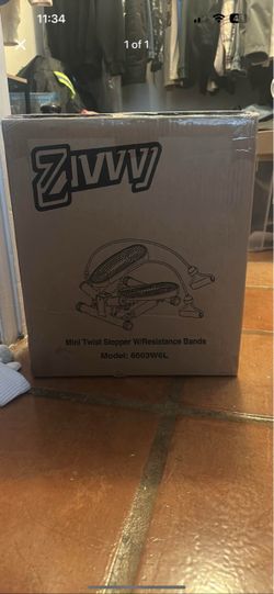Zivvy mini twist stepper with resistance bands