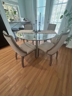 Crate and barrel dining set