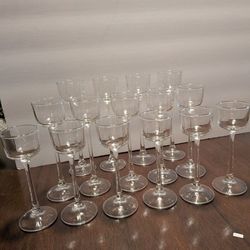 Clear Glass Candleholder 15 Pieces