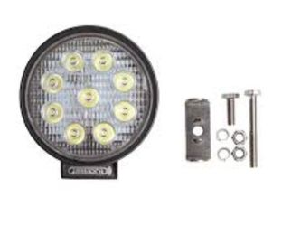 Spot Beam 4" 2 Pack Round Black LED 27W Work Lights