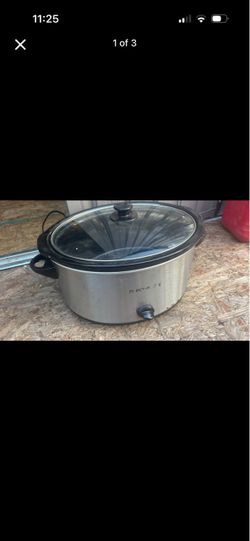 Stainless Steel Slow Cooker with Glass Lid