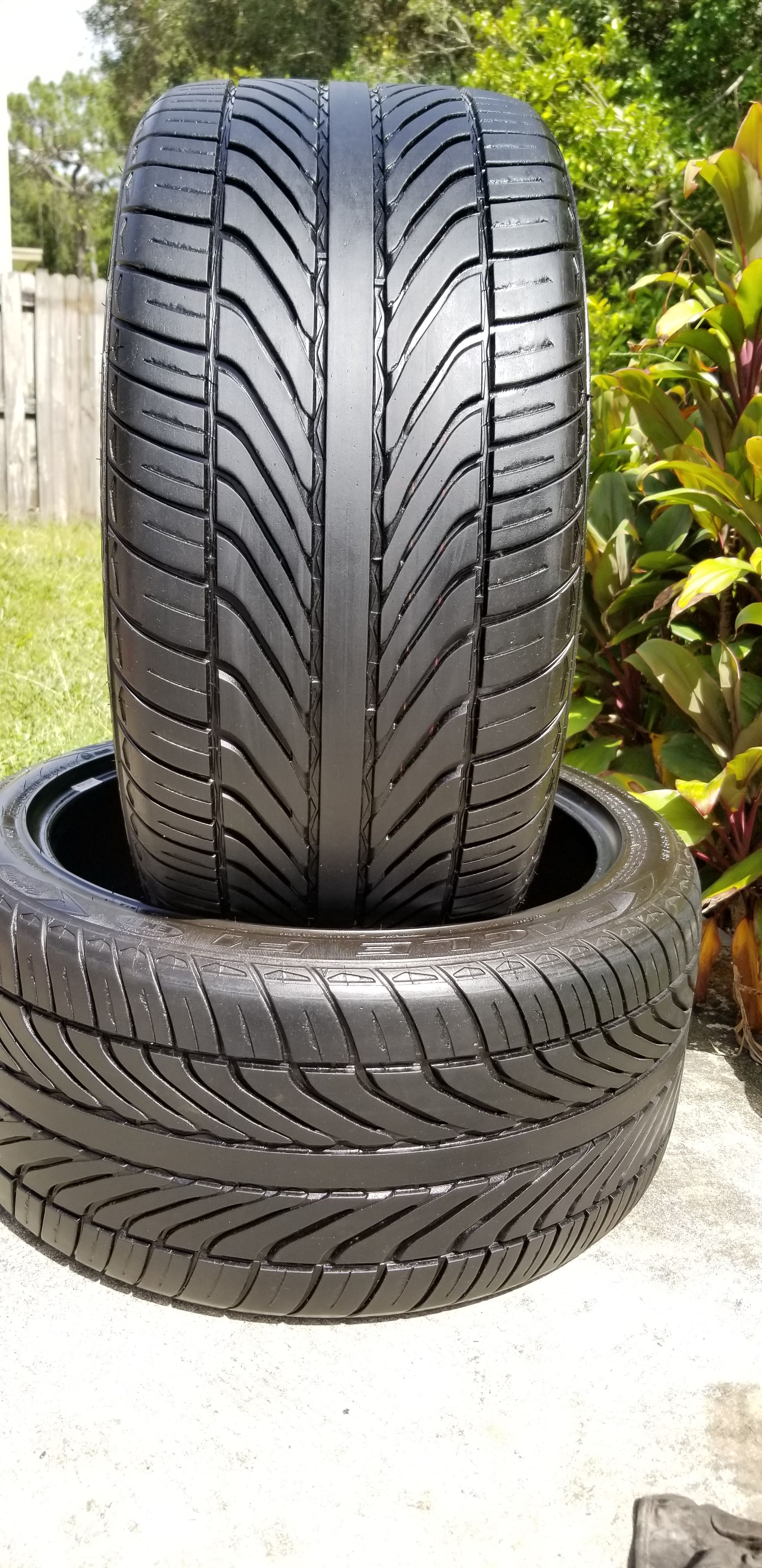 2 tires 285 35 19 GOODYEAR EAGLE F1 EMT TIRES