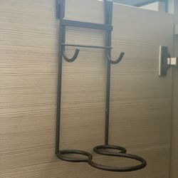 Over The Cabinet Door Hair Dryer/ Storage Organizer