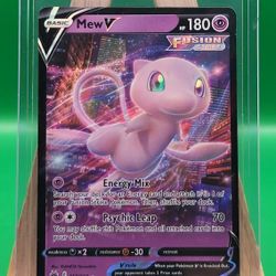 Pokémon Mew V TCG Holo Ultra Rare Card 060/159 Crown Zenith, NM