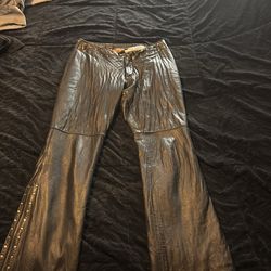 Leather pants lambskin