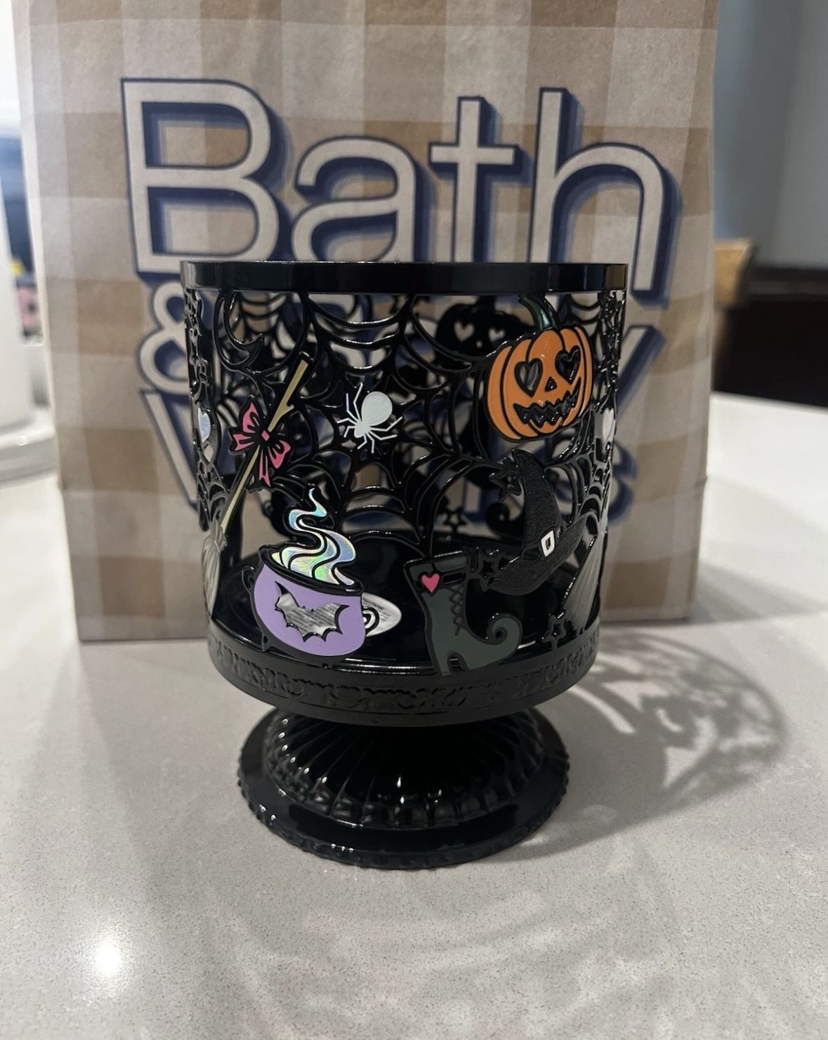 2025 B&BW Witch 3-Wick Candle Holder Halloween NEW | Bath & Body Works