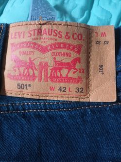 Levi's jeans original size 42x32