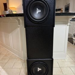 Complete JL Audio System – Dual 12", Rhino Box, Nemesis Amp – $1200