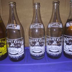 Five Nightclub Soda Bottles 3 1934s 1 1967 And 1 1975