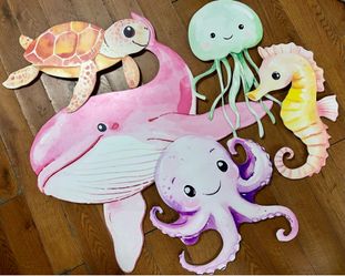 Under The Sea Themed Foam core Cutouts