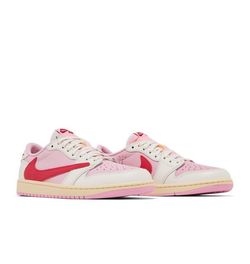 Travis Scott x Air Jordan 1 Retro Low OG 'Sail Tropical Pink'