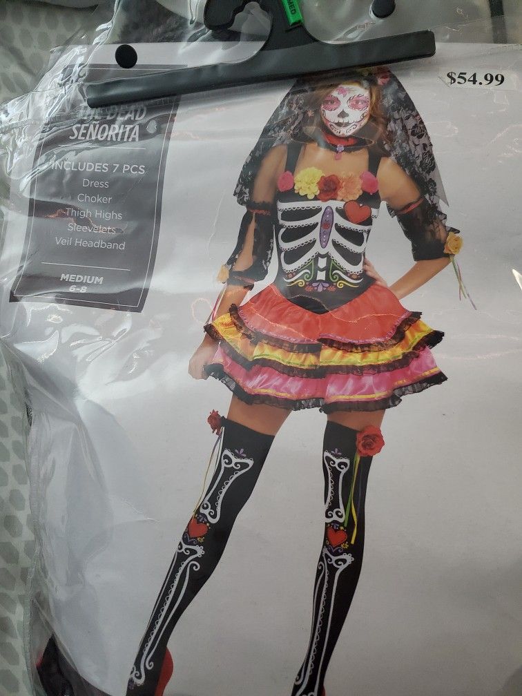 Dia De Los Muertos Haloween Costume