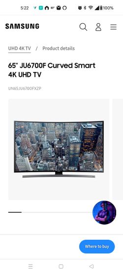 65" Curved Smart 4k Uhd Tv