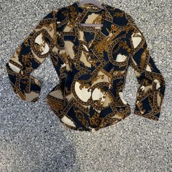 Chain Print Top 