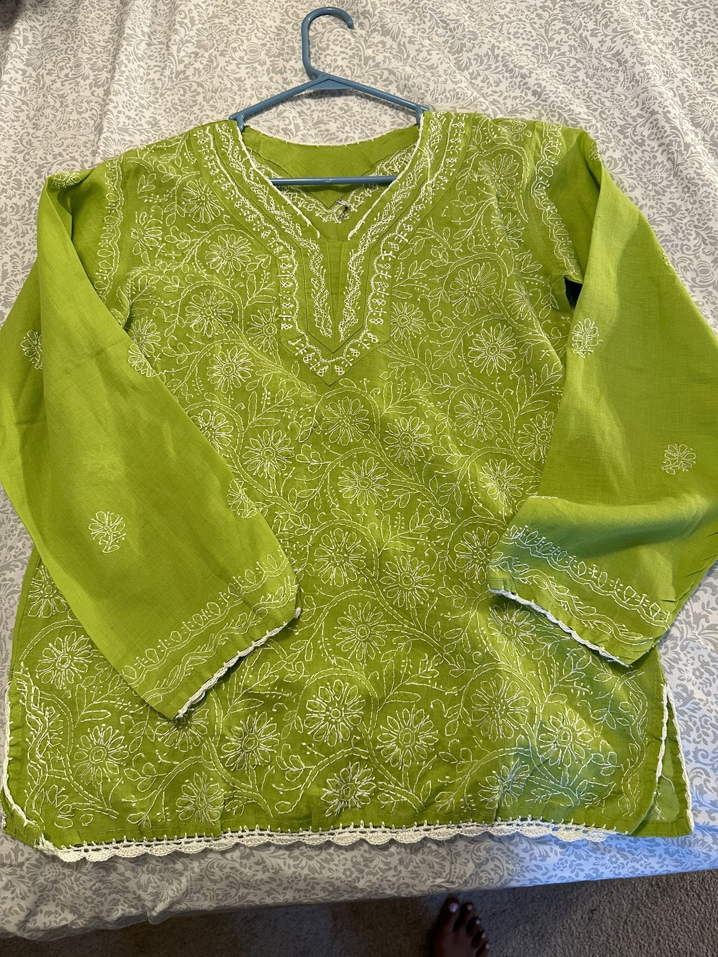 Green Tunic Top - CASH Only