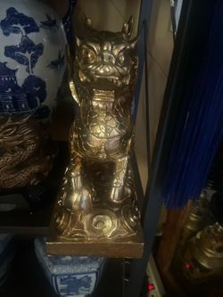 Gold Dragon Figurine Decorative Statue
