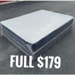 NEW Mattress Full Size With Box Spring // Offer  🚚