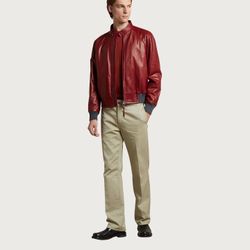 Ferragamo Leather Jacket Men