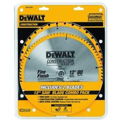2 DeWALT Construction Series 12 In. Saw Blades
