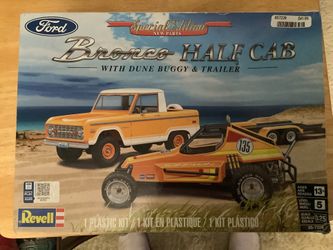 Revell Bronco Half Cab With Dune Buggy & Trailer