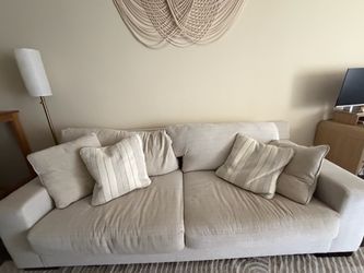 Modern white couch