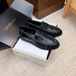 YSL Men’s Leather Shoes With Box 2026 New 