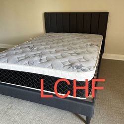 New Queen Bed Frame With Mattress 