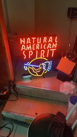 Natural American spirit neon sign
