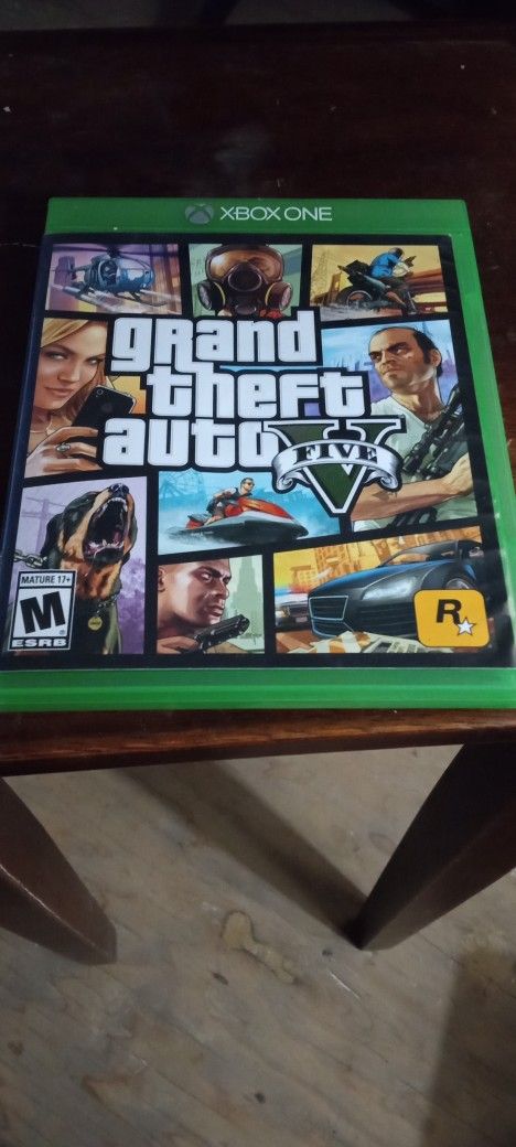 GTA V Xbox One Replacement Video Game Case With Map