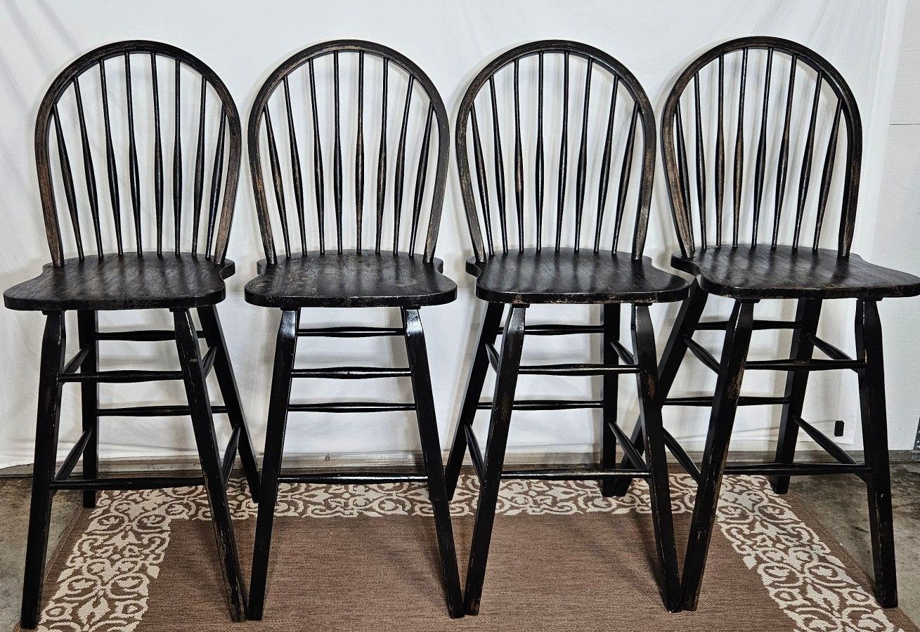 Qty 4 Farmhouse Bar Stools