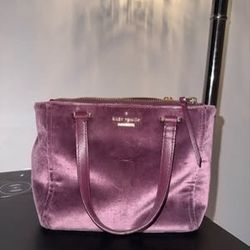 Purple Velvet Kate spade purse- please read description