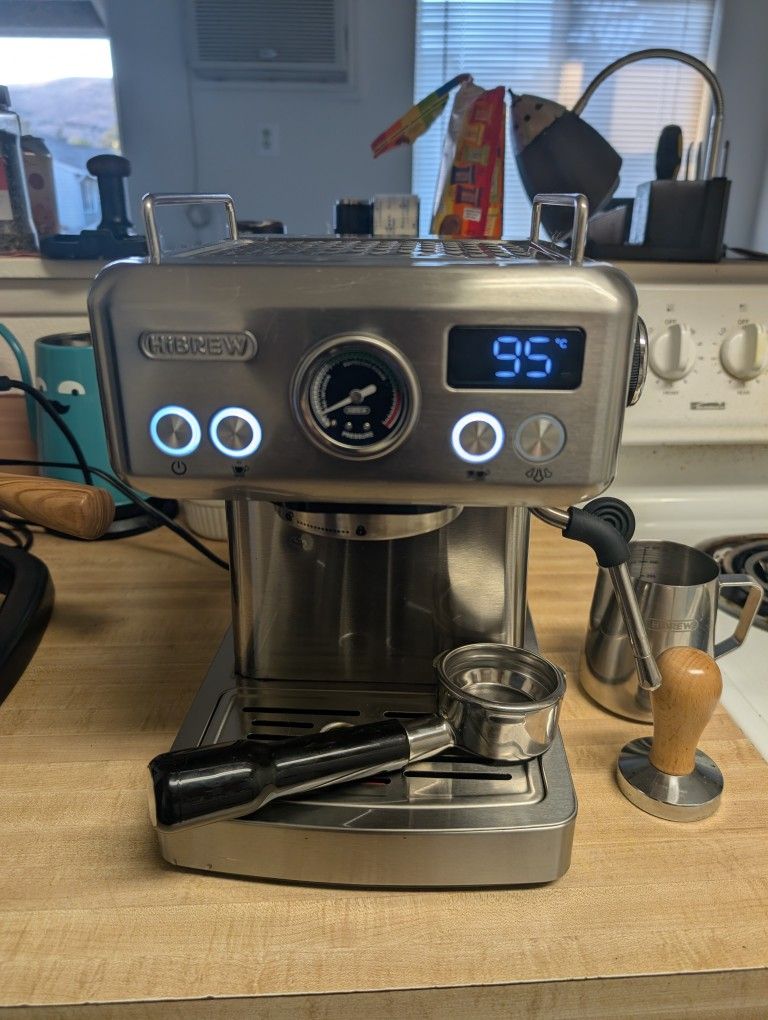 Hibrew H10a Espresso Machine and Baratza Encore ESP Coffee Grinder