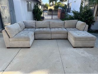 Thomasville Couch Sofa 6 Seat Sectional Modular