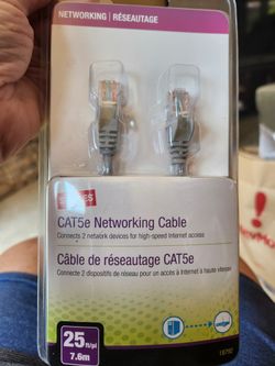 Cat 5 Network Cables (2) 25 Ft