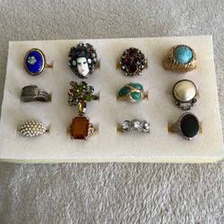 Vintage Rings With Different Designs And Sizes 