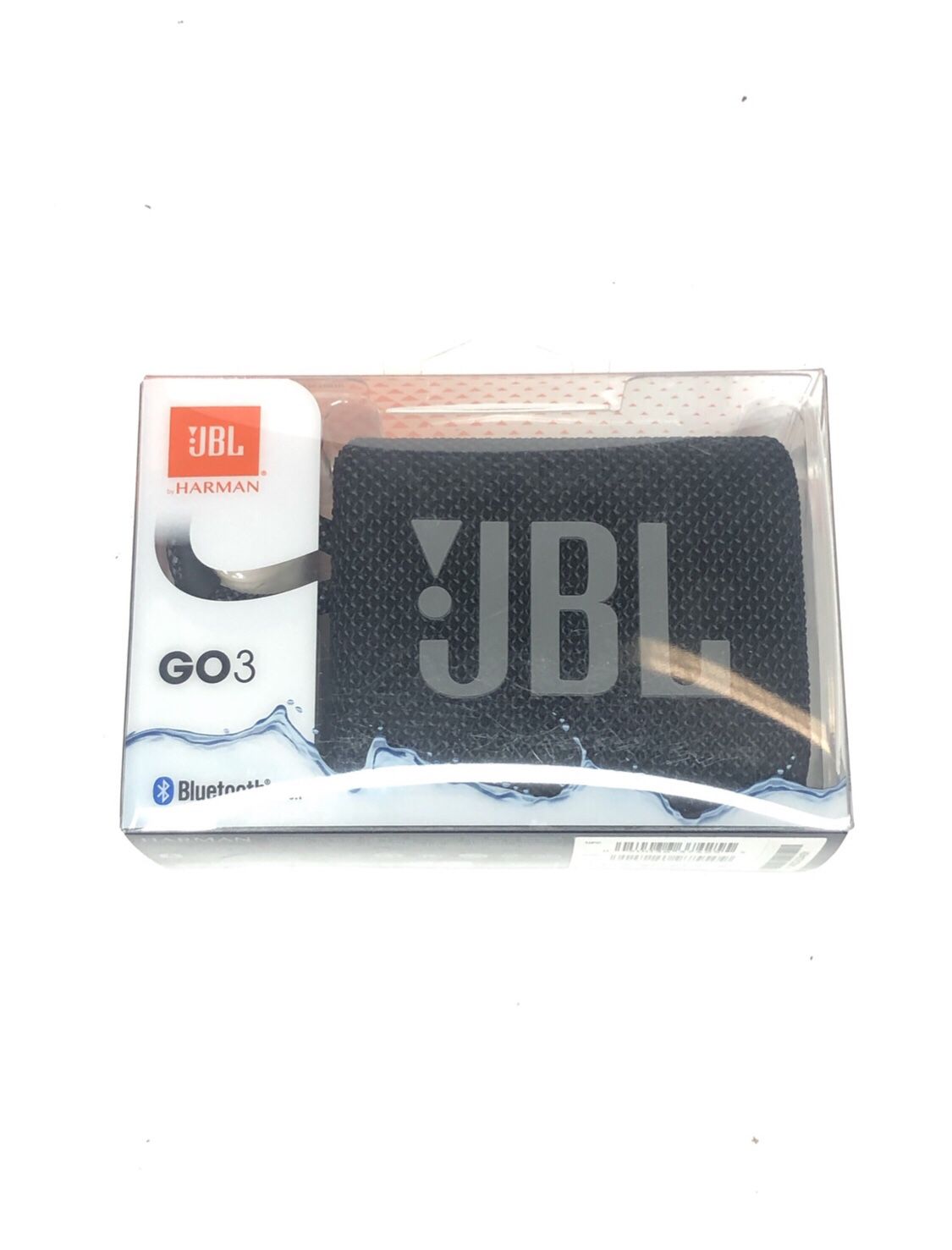 JBL Go 3 Portable Waterproof Bluetooth Speaker (Black)