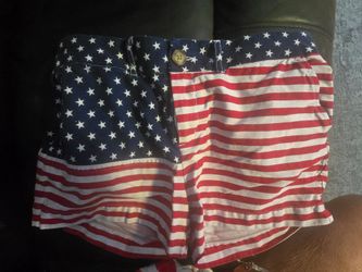 Womens American Flag Shorts