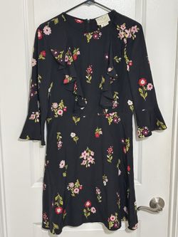 Kate Spade In bloom silk chiffon Short Dress Size 8