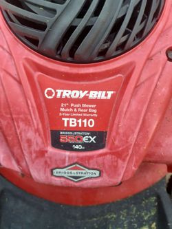 Troy built push mower