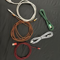 5 USB to Lightning cables. Various lengths.  $10 for all 5.