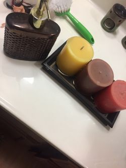 Candle and soap
