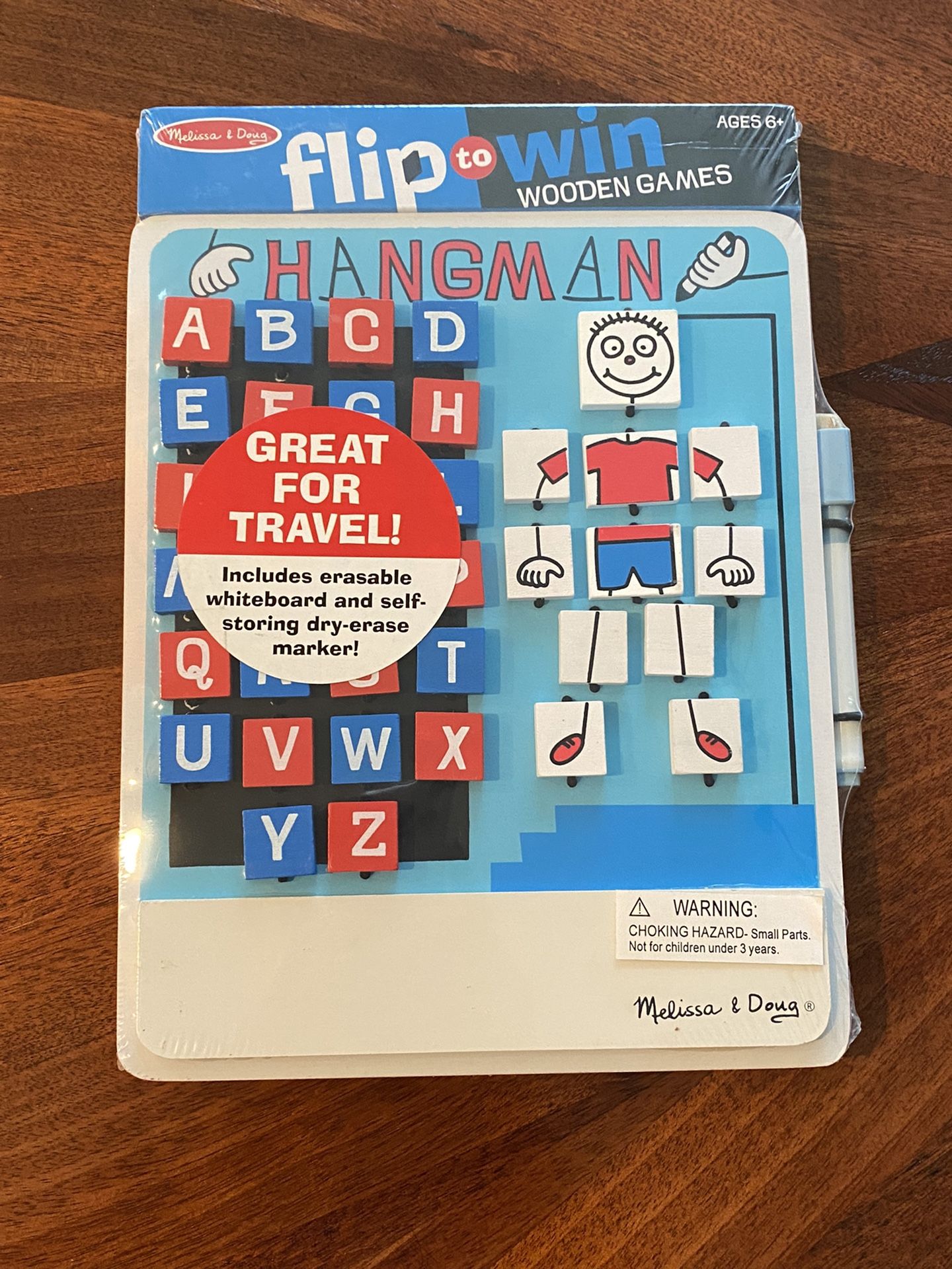 Melissa & Doug Flip to Win Travel Hangman Game