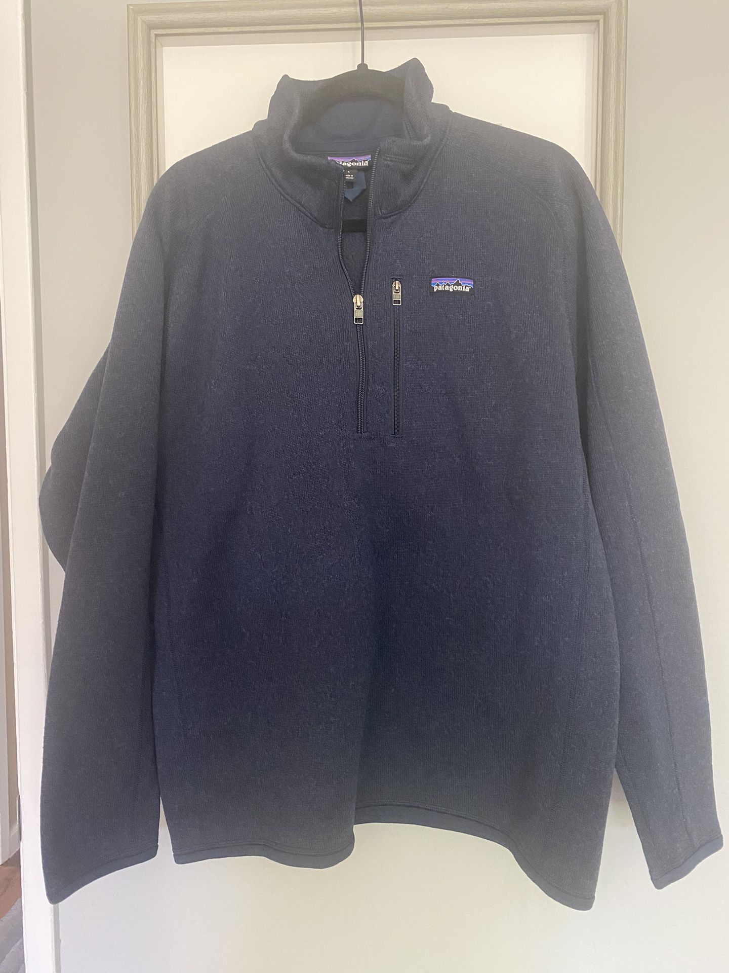 Patagonia Men’s Better Sweater 1/4 Zip Fleece Pullover.  Size L