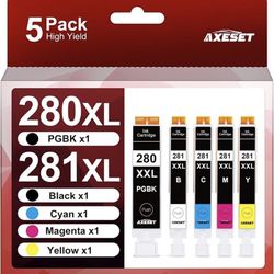 280XXL 281XXL Ink Replacement for Canon-5 Packs