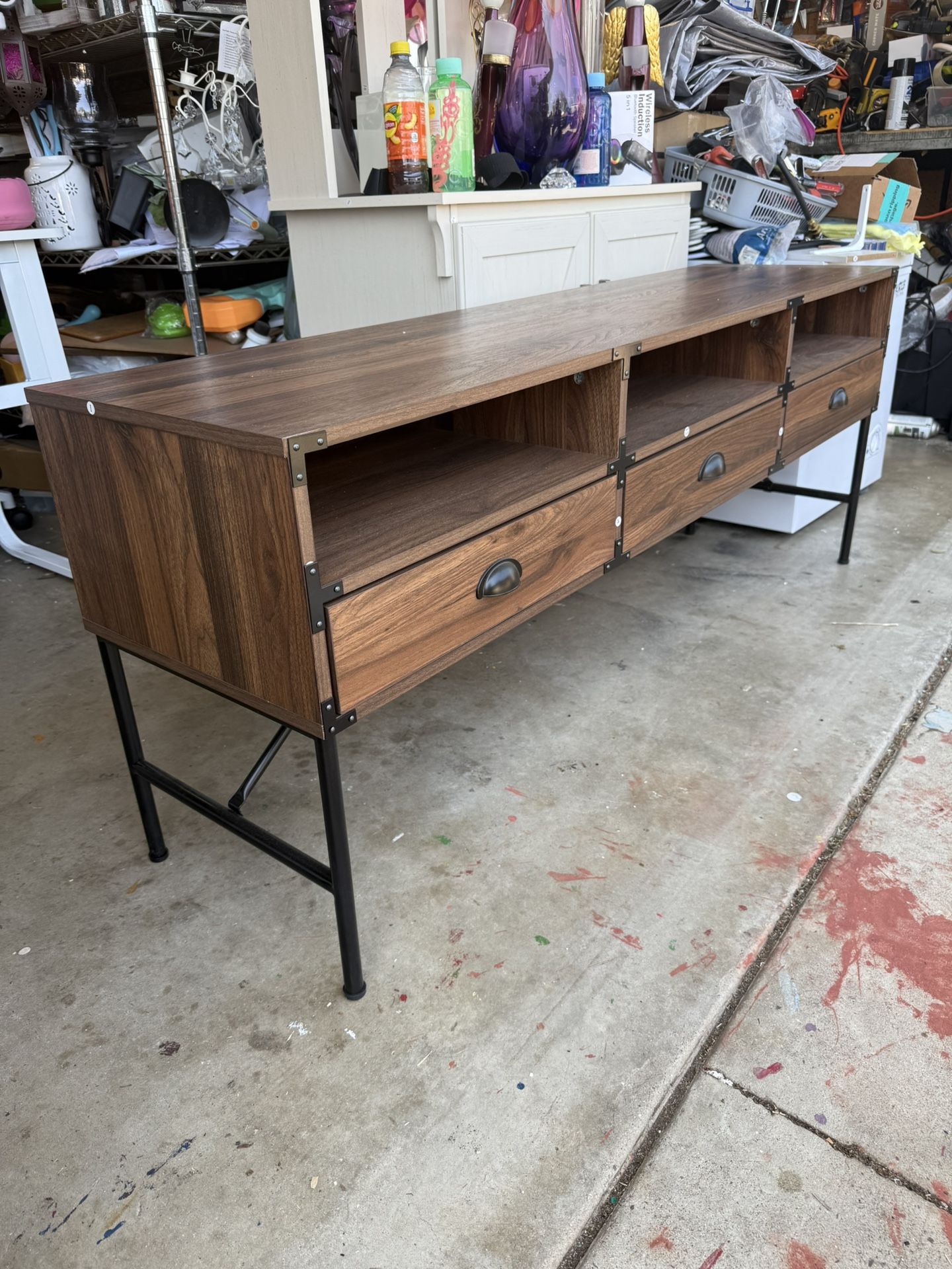 Brand New Tv Console Table 6 Feet Long By 16 Inches Wide By 26 Inches Tall