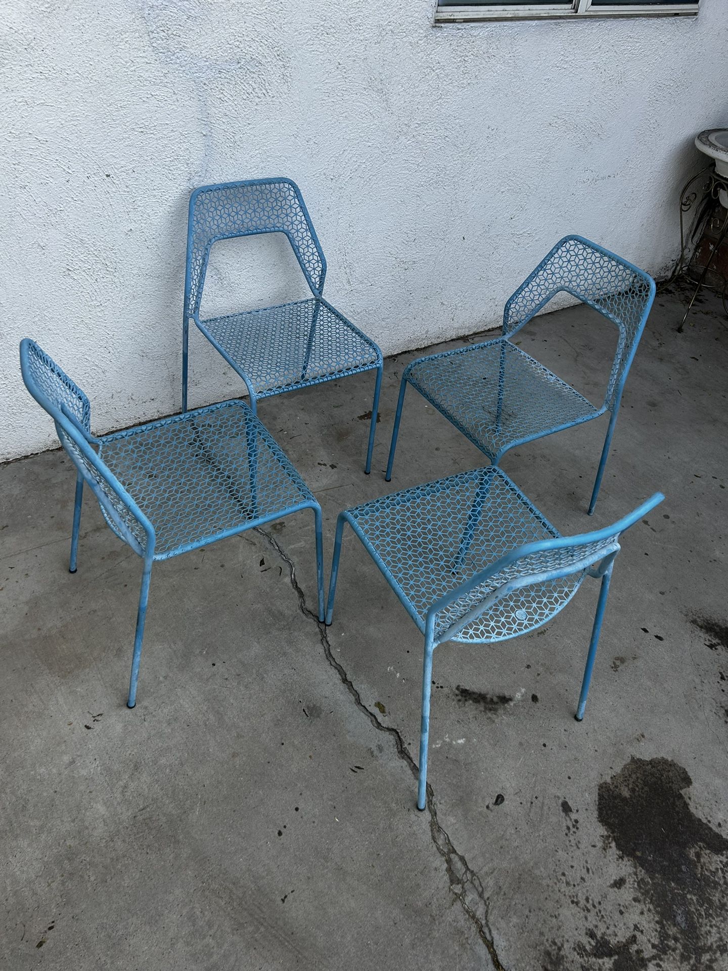 Blue Dot Mesh Chairs